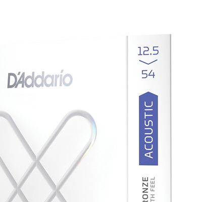 D'Addario XSAPB12554 XS Phosphor Bronze Coated Acoustic Guitar Strings Light Plus  - .0125-.054