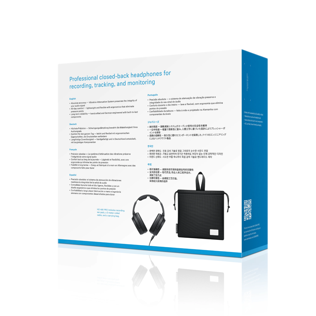 Sennheiser HD 480 PRO Professional Studio Headphones