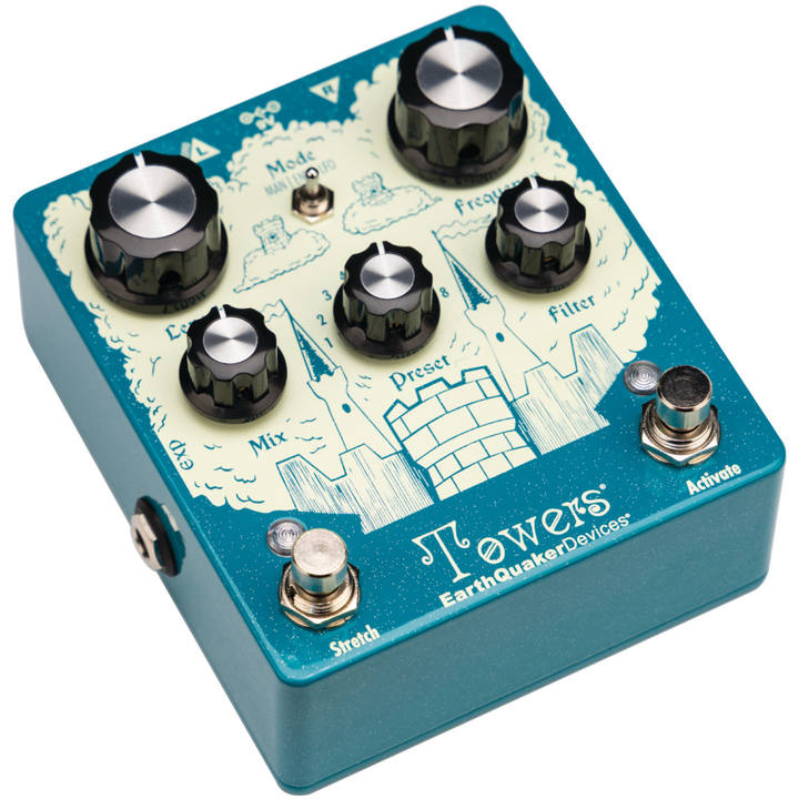 Earthquaker Devices Towers Soundscape Generator Stereo Reverberant Filter Pedal