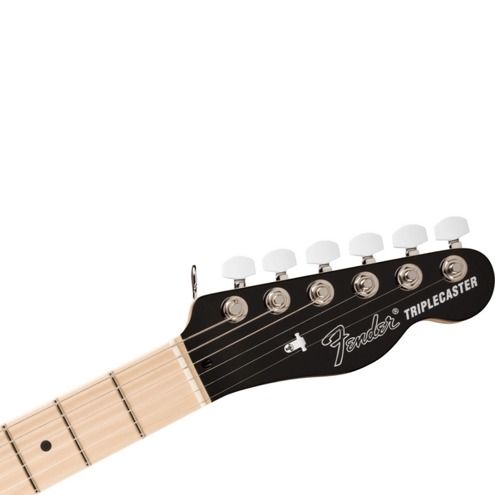 Fender Jack White Triplecaster (Black) Maple Fingerboard Electric Guitar