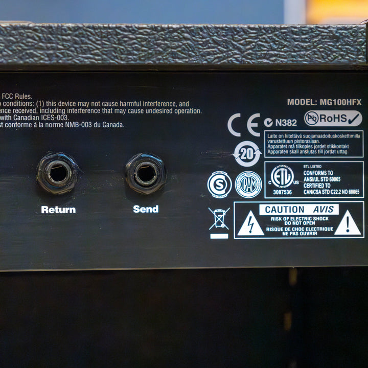 Marshall -  MG100-FX - 100 Watt Solid State Head w/ 2 Button FS & User Guide - 2009- USED