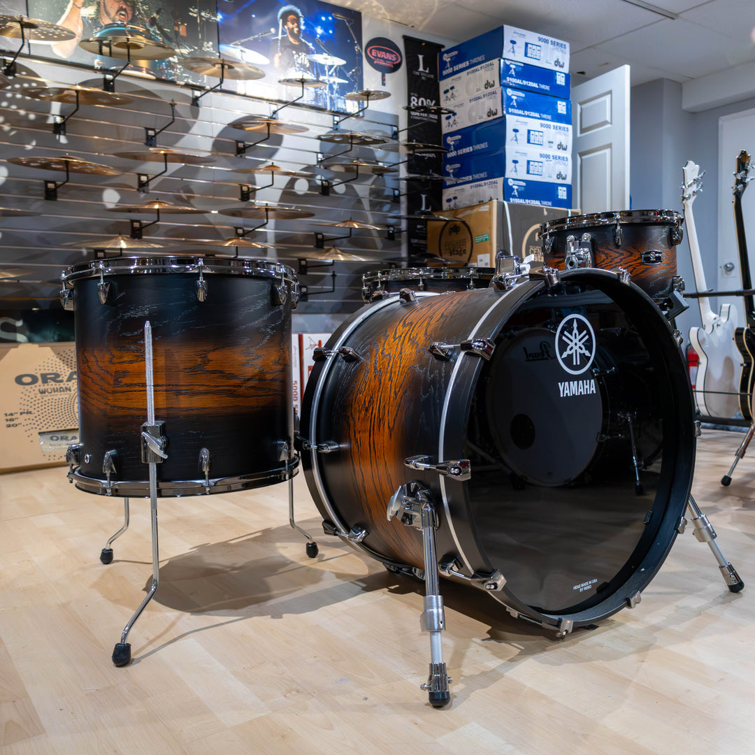Yamaha Live Custom Hybrid Oak 3-Piece Shell Pack - Uzu Earth SunBurst (Demo)