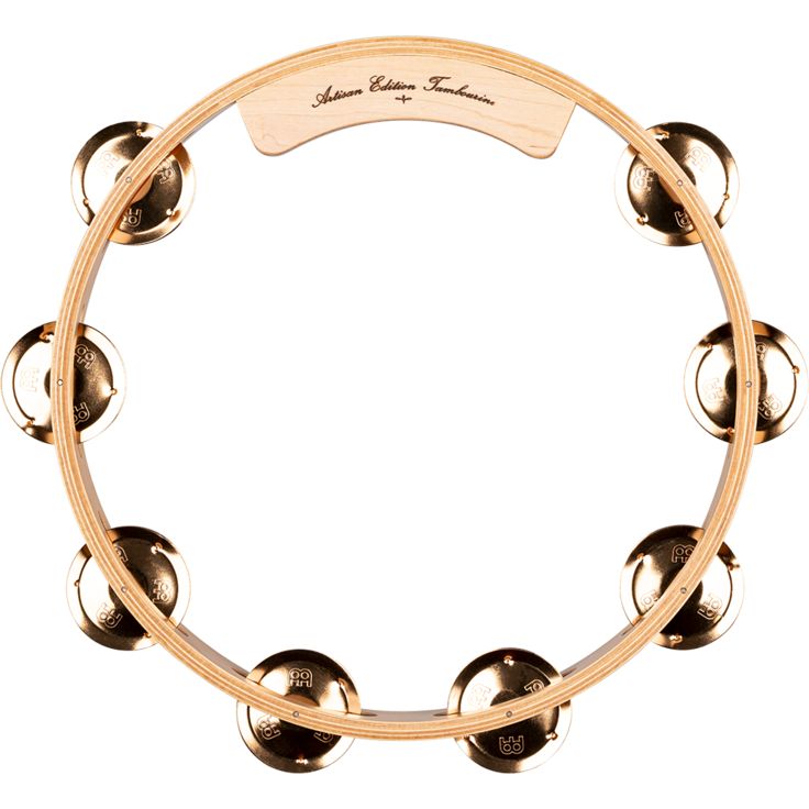 Meinl Percussion 10" Artisan Edition Tambourine Single row Solid cymbal bronze 44mm jingles