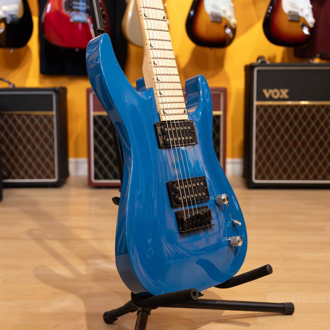 Jackson - FSR Dinky JS-227 (HH) - Bright Blue - Maple  w/Ibanez Pickup Mod - USED