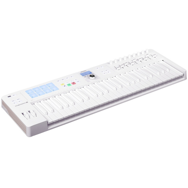 Arturia KEYLABESSENTIAL49MK3AW LTD Feature Packed Easy to Use 49 key controller - Alpine White