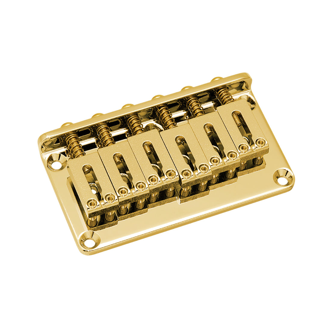 Allparts SB-5115 Gotoh Non-Tremolo Bridge with Steel Saddles Gold