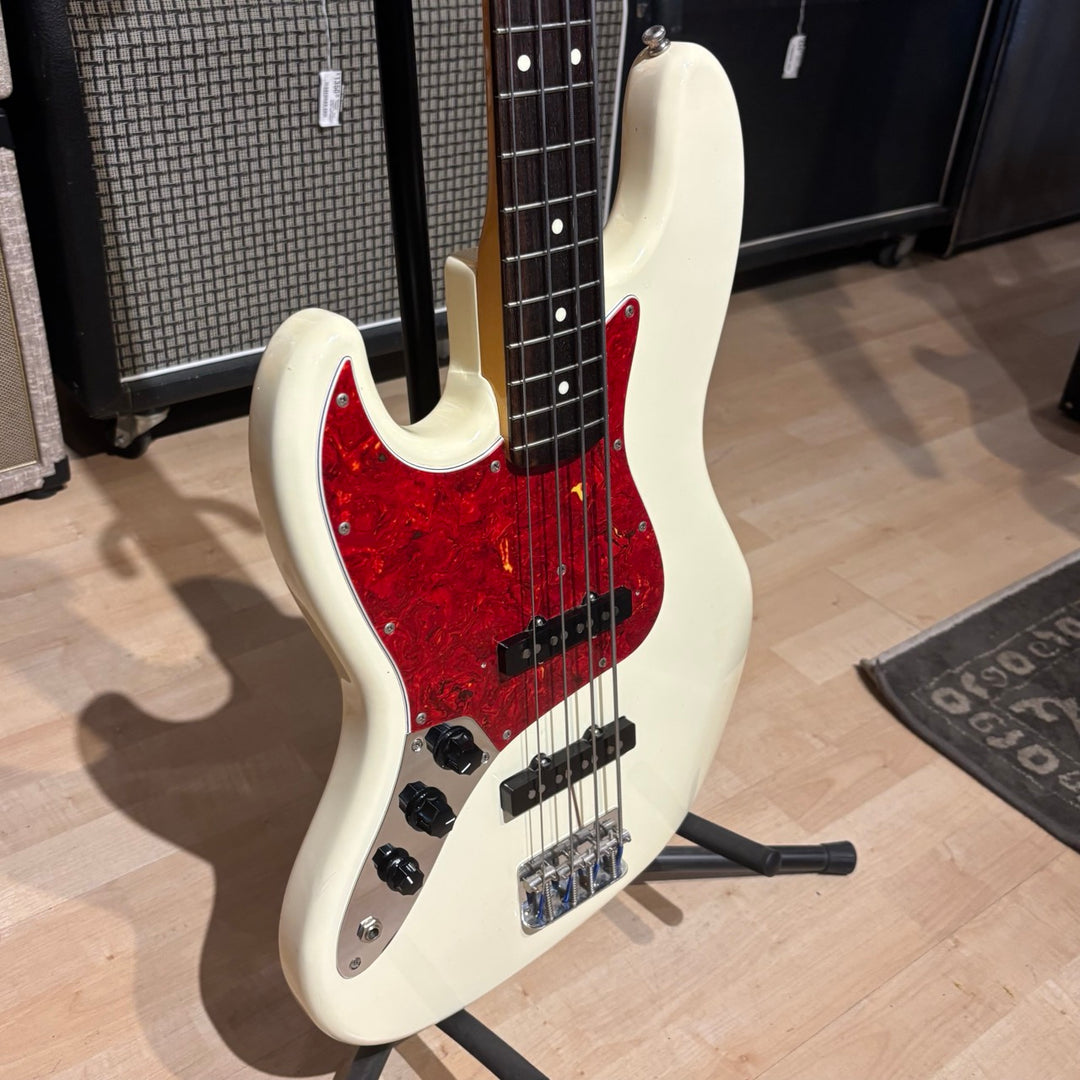 Fender - LEFT HANDED 62' Reissue Jazz Bass  w/ HD Case (1993 - MIJ Rosewood - White) - USED