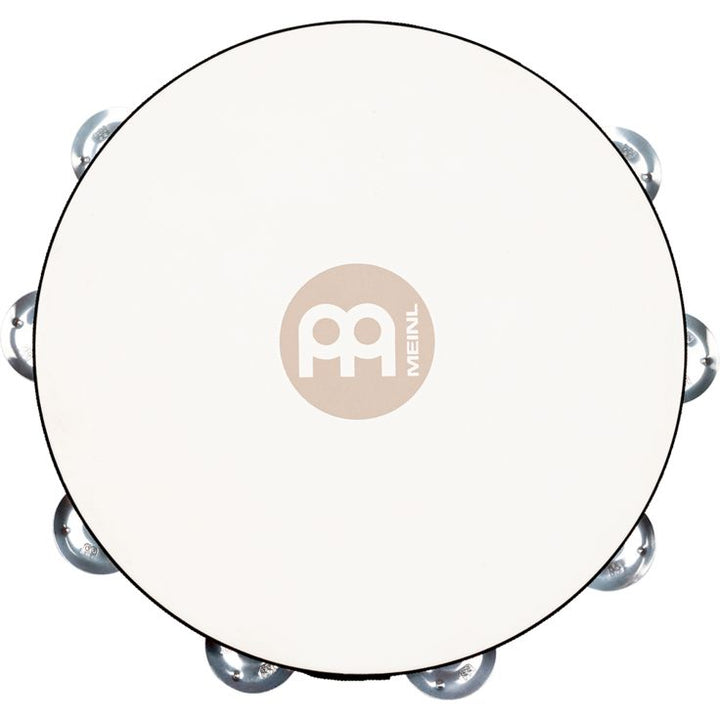 Meinl Percussion 10" Traditional Goatskin Wood Tambourine Single row Antique Brown Aluminum jingles