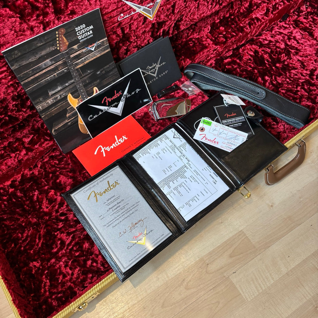 Fender - Custom Shop "Journeyman 57 Reissue P Bass" (2-SB) w/ OHSC, Case Candy & COA (2020) - USED