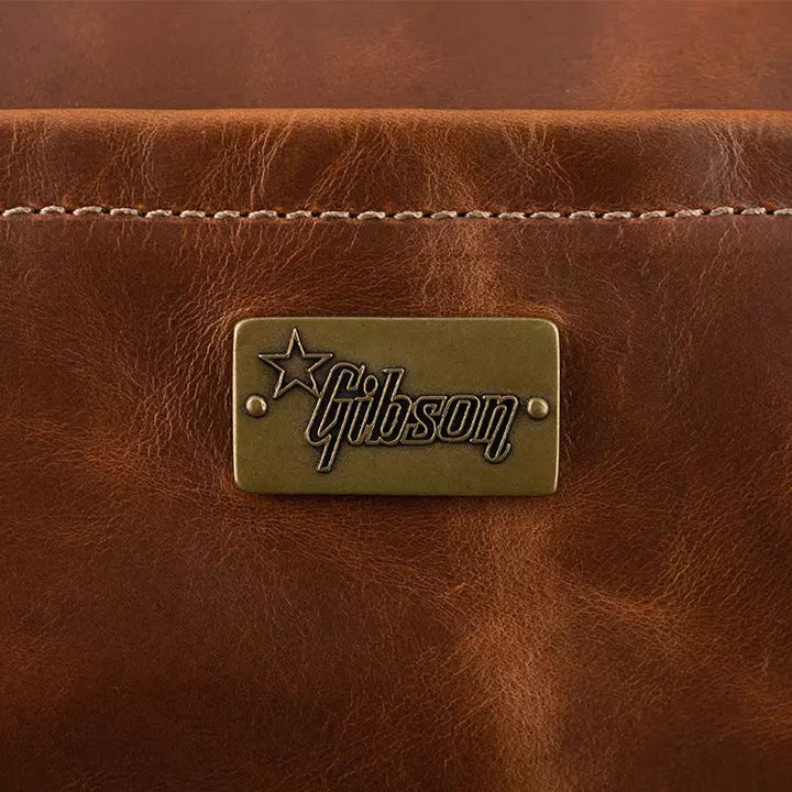Gibson LIFTON-DFL-BRN Lifton Leather Duffle Bag, Brown