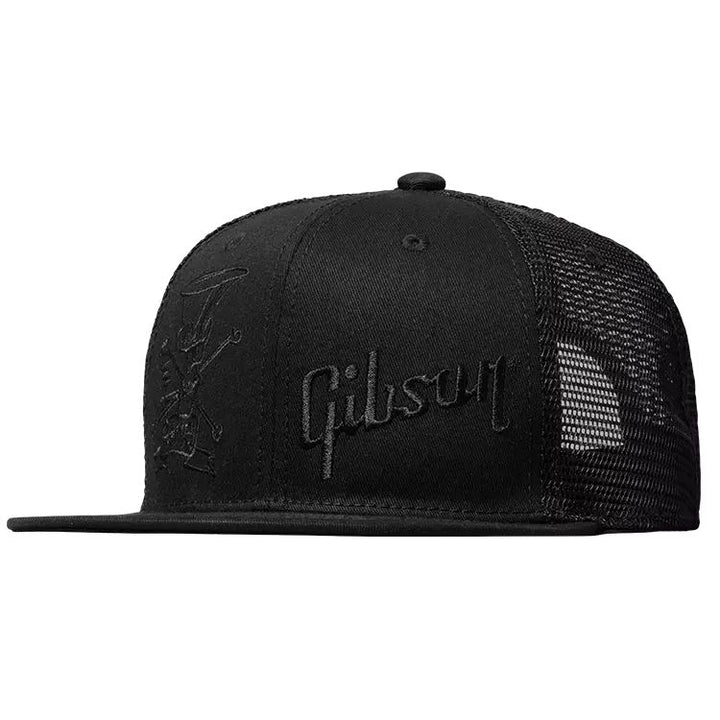 Gibson GHT-SLSHTRHTB Slash 'Skully' Trucker Hat, All-Black