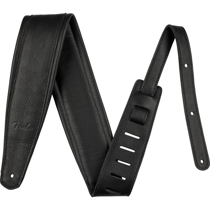 Fender  3.5" Premium Leather Strap - Black