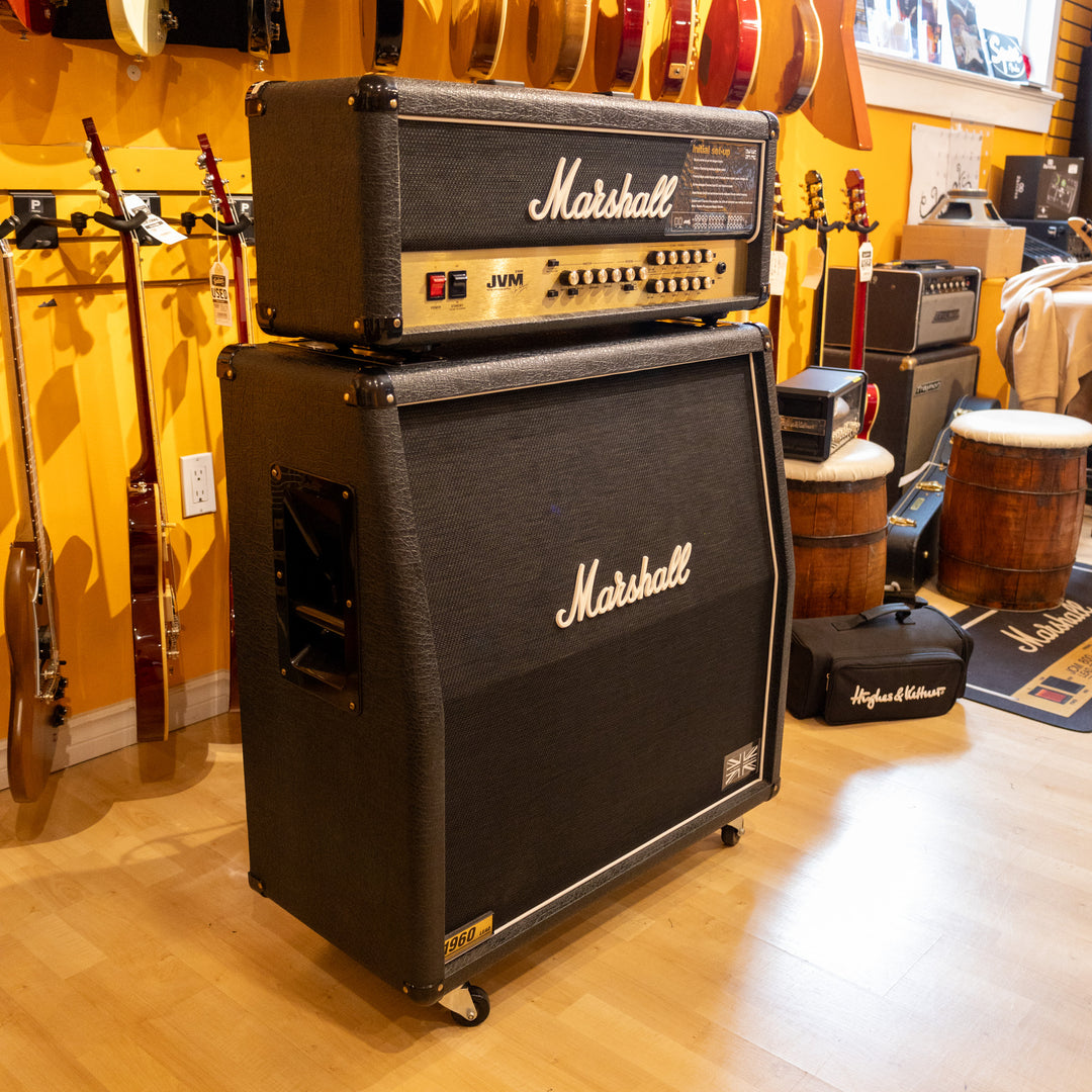 Marshall 2011  JVM 210H & 1960A Top / Slant 4x12 Stereo Cabinet - Used