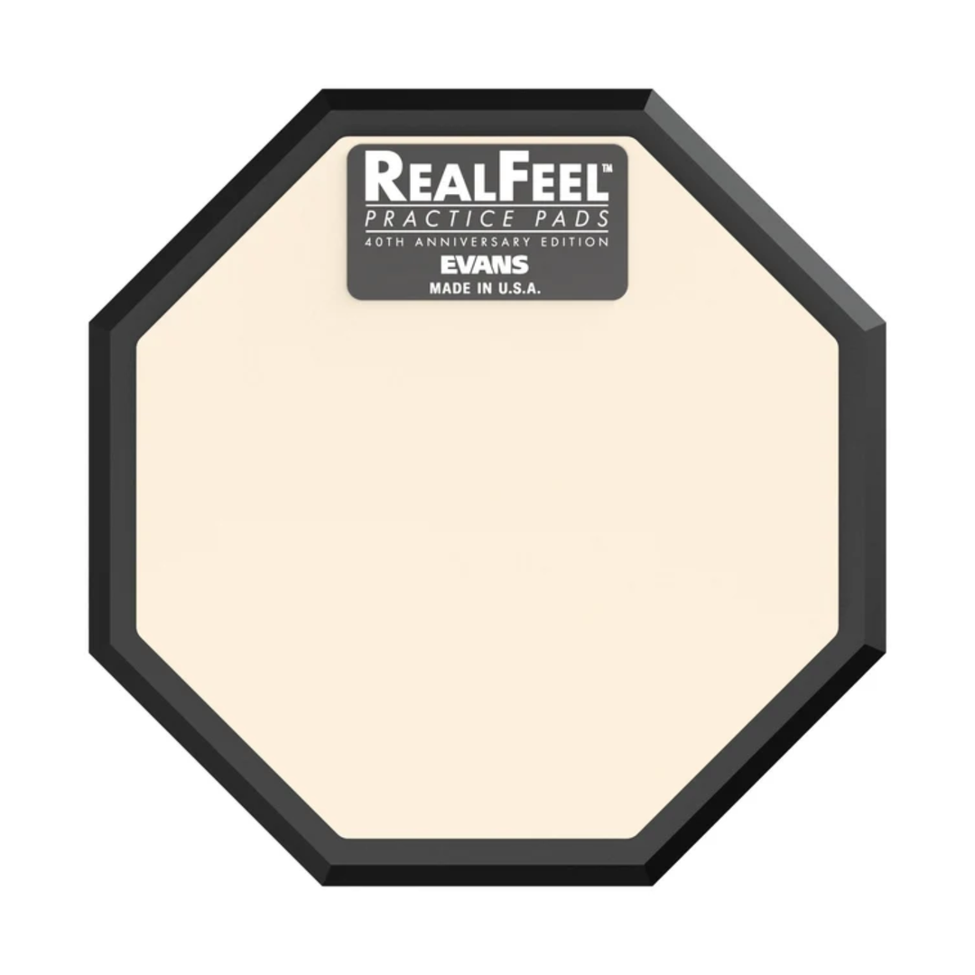 Evans RF6G-40TH RealFeel 6" Practice Pad 40th Anniversary (Black/Tan)