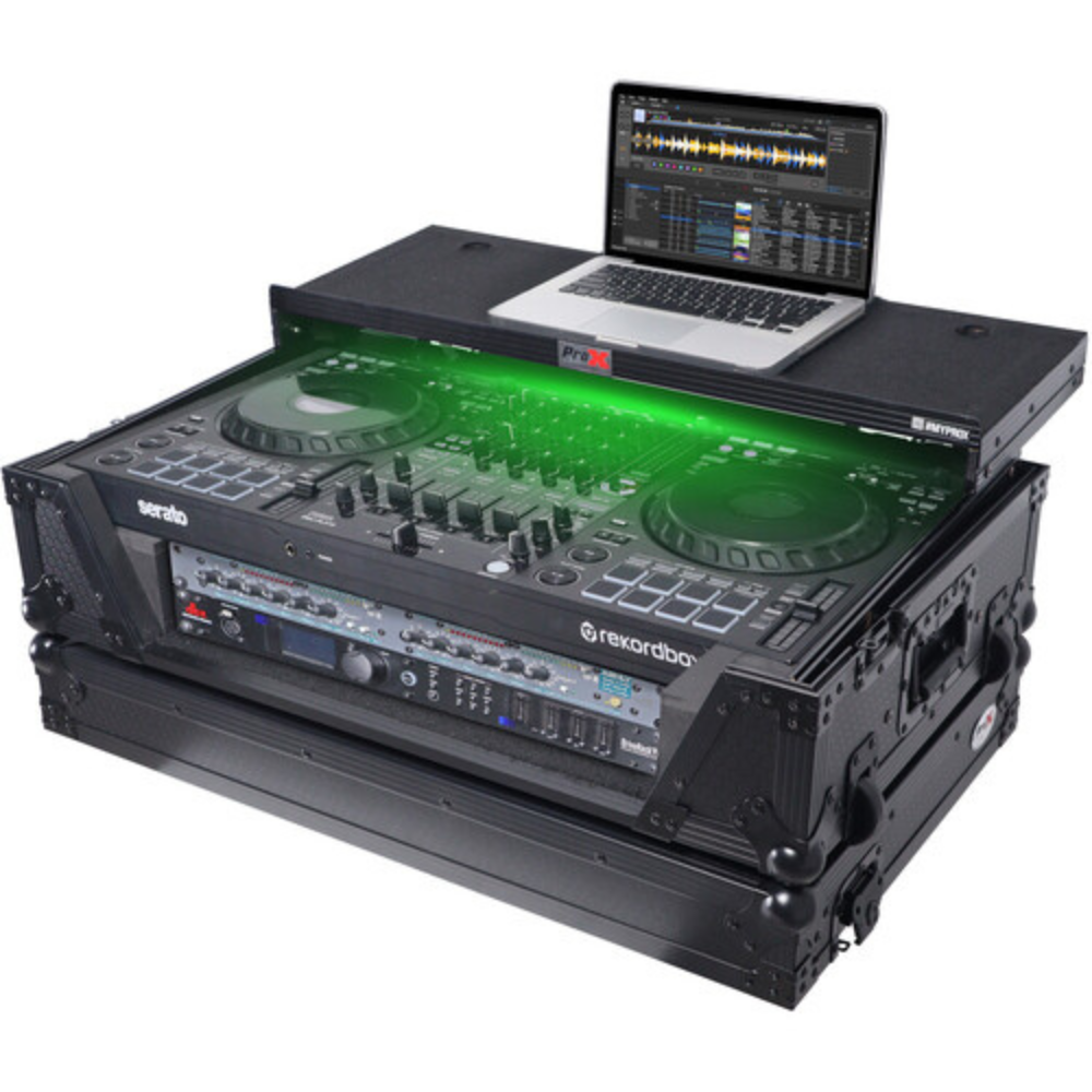 ProX XS-DDJFLX10 WLTBL LED Road Case For Pioneer DDJ-FLX10