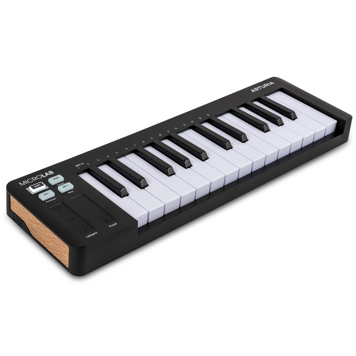 Arturia MICROLABMK3BK MICROLAB MK3 25-Key Microlab MK3  Universal MIDI Controller  - Black