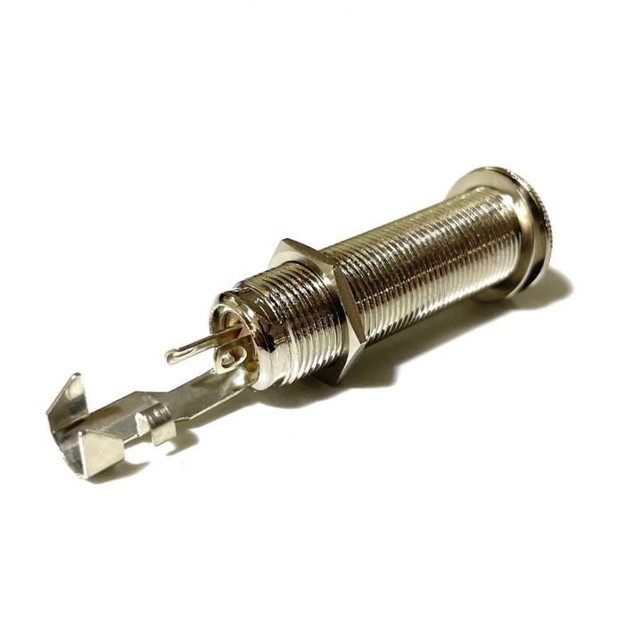 Allparts EP-0152 Switchcraft® 152B Long Threaded Jack Nickel (Each)