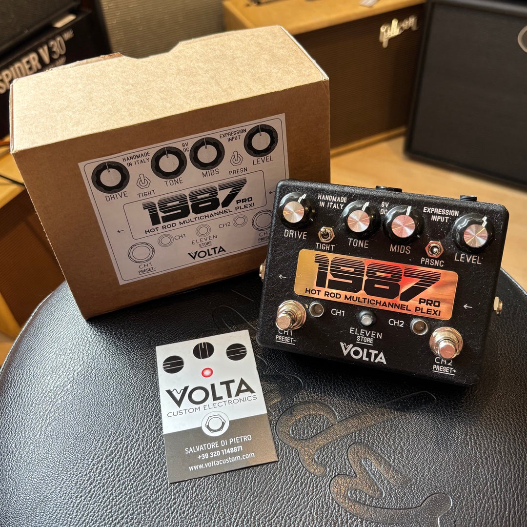 Volta - 1987 PRO  Programmable Multi Channel Plexi Pedal w/ Box & Full User Manual - MINT - USED