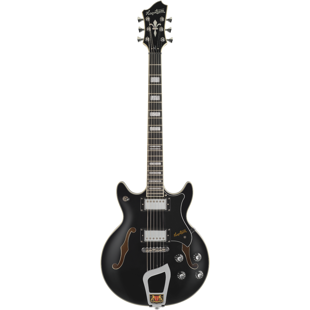 Hagstrom Alv-blk Alvar Electric Guitar - Black Gloss