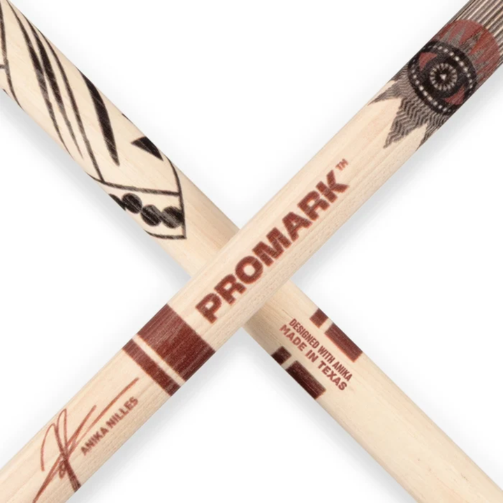 ProMark RBANW-LMTD Anika Nilles Limited 5AB Raw Signature Drumsticks