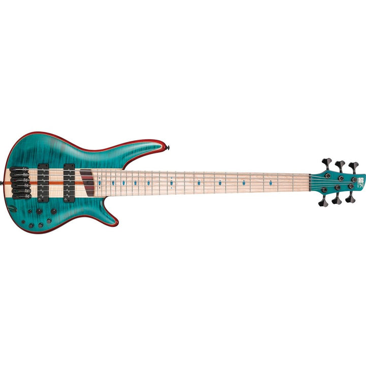 Ibanez SR Premium 6-String Bass Guitar (Caribbean Green Low Gloss)