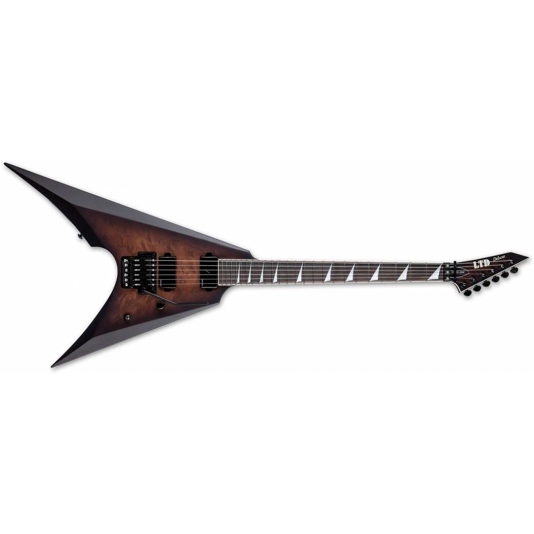 ESP LTD Arrow-1000 (Dark Brown Sunburst Satin) LARROW1000QMDBSBS