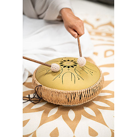 Meinl Sonic Energy Medium Octave Steel Tongue Drum, C Major, Gold