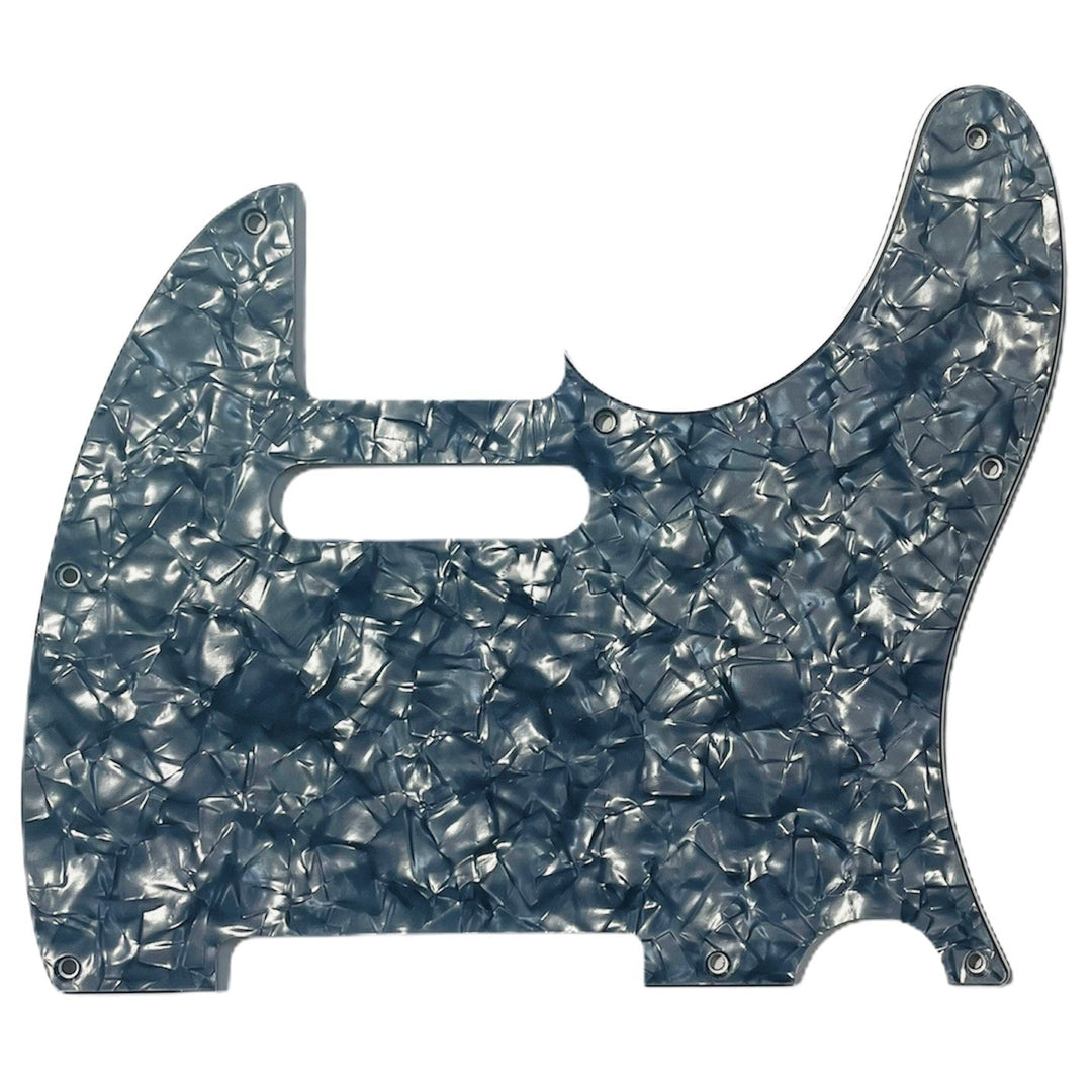 Allparts PG-0562 8-hole Pickguard for Telecaster® Black Pearloid 3-ply (BP/W/B) .100