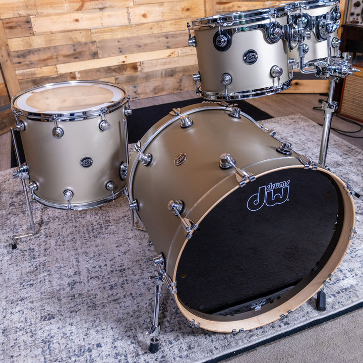 DW Performance Series 4-Piece Shell Pack - Hard Satin Lacquer - Gold Mist