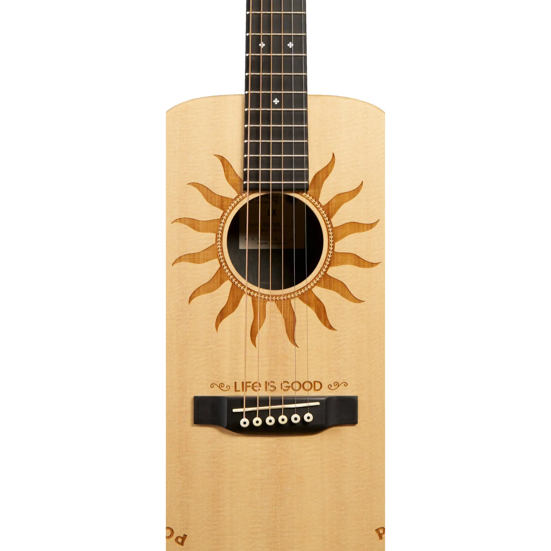Martin LX2 Life is Good Little Martin Acoustic Guitar with Softshell Case