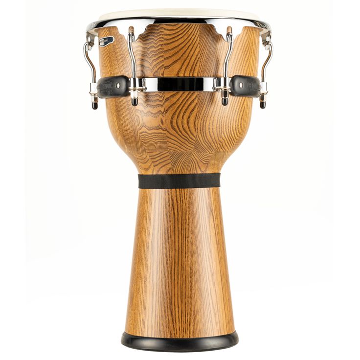 Meinl Percussion 12" Floatune Series Woodcraft Djembe Zebra Finished Ash
