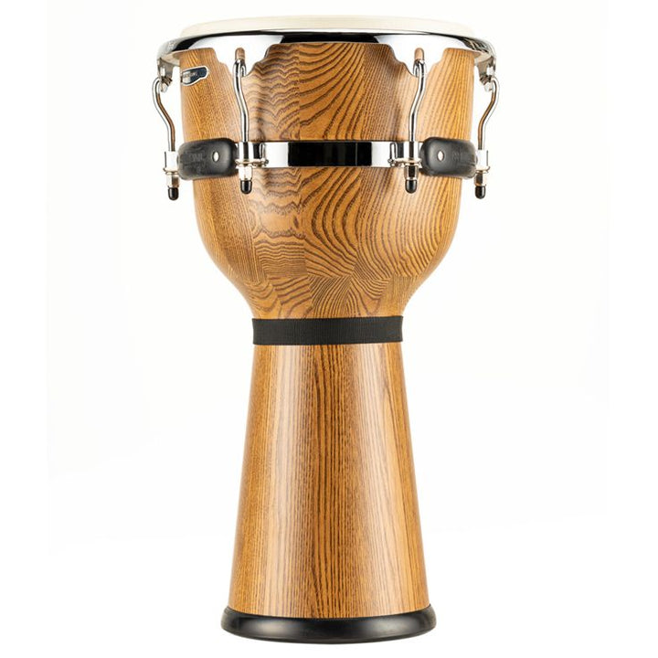 Meinl Percussion 12" Floatune Series Woodcraft Djembe Zebra Finished Ash