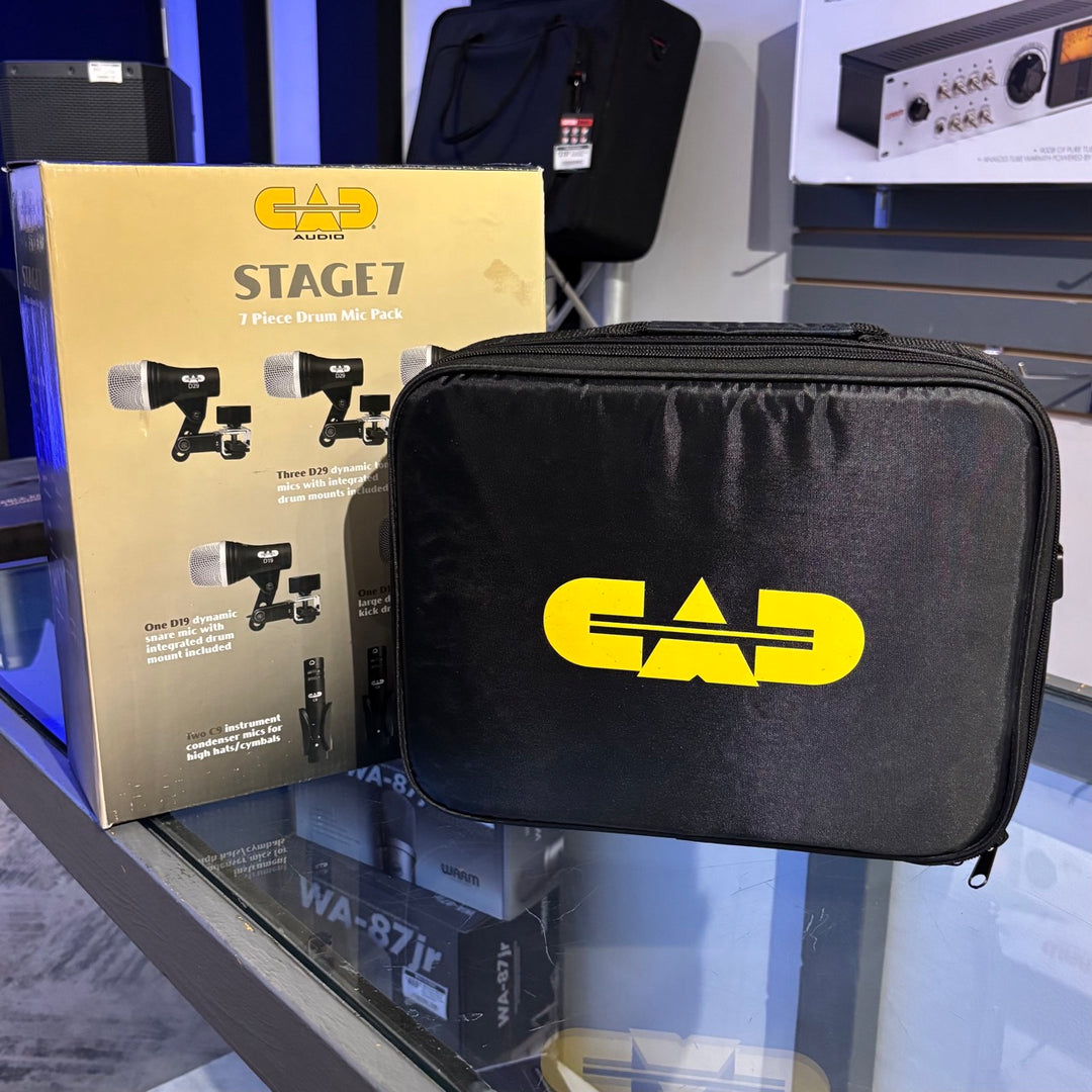 CAD Audio STAGE7 - 7-piece Drum Microphone Pack w/ Carry Bag (Used)