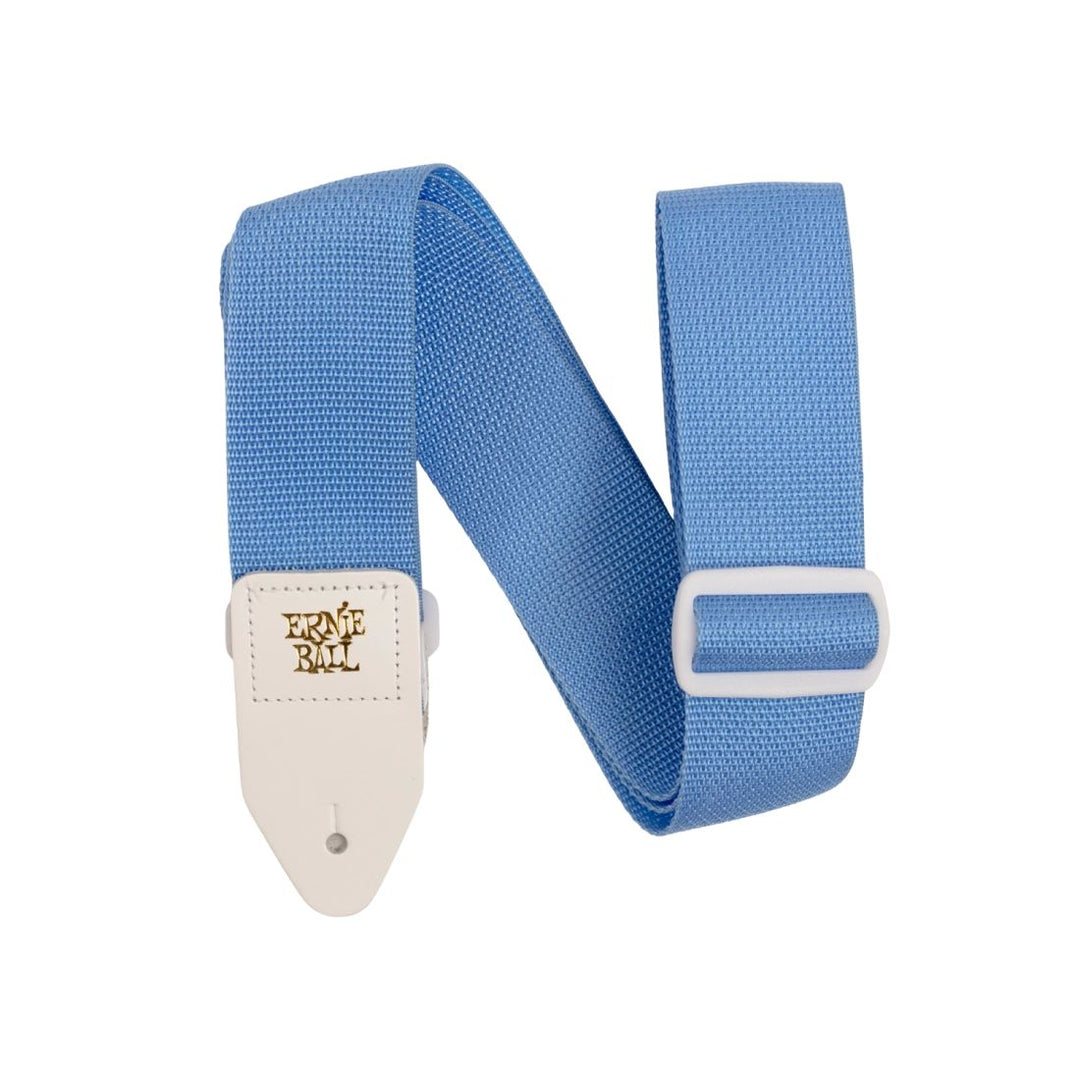 Ernie Ball Polypro Guitar Strap - Soft Blue & White