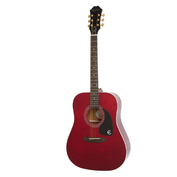 Dreadnought acoustic guitar with spruce top and mahogany body in Wine Red finish. Part of the Songmaker series.