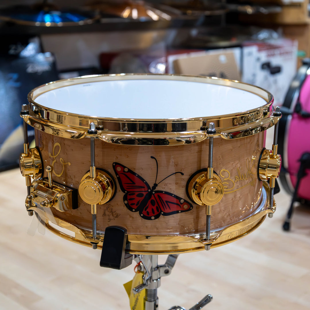 DW DREX5513SSG-SE Sheila E. Collector’s Series ICON Snare, 5.5 x 13" - Birdseye Maple
