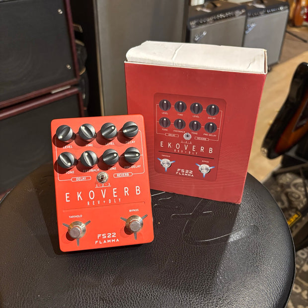 Flamma - FS22 "Ekoverb" Delay & Reverb Pedal w/ Box & User Guide - USED