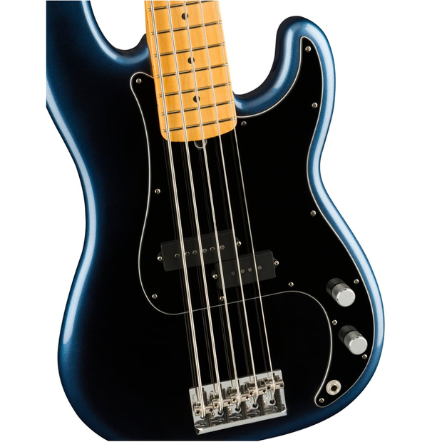 Fender American Professional II Precision Bass V Maple Fingerboard Electric Bass Guitar - Dark Night