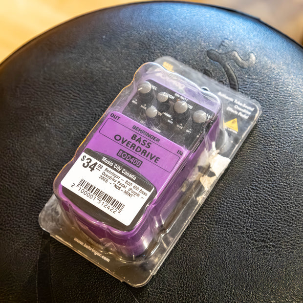 Behringer - BOD 400 Bass Overdrive Pedal  (Purple - 2003) -"NOS-MINT"