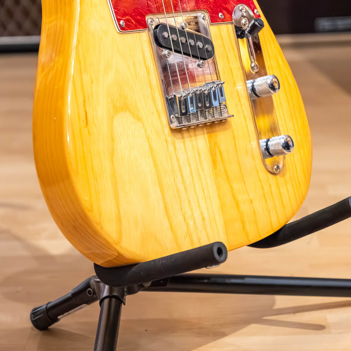Squier- Pro Tone Series - Natural Ash Telecaster w/ Fender Econo Bag - (1996) - USED Electric Guitar