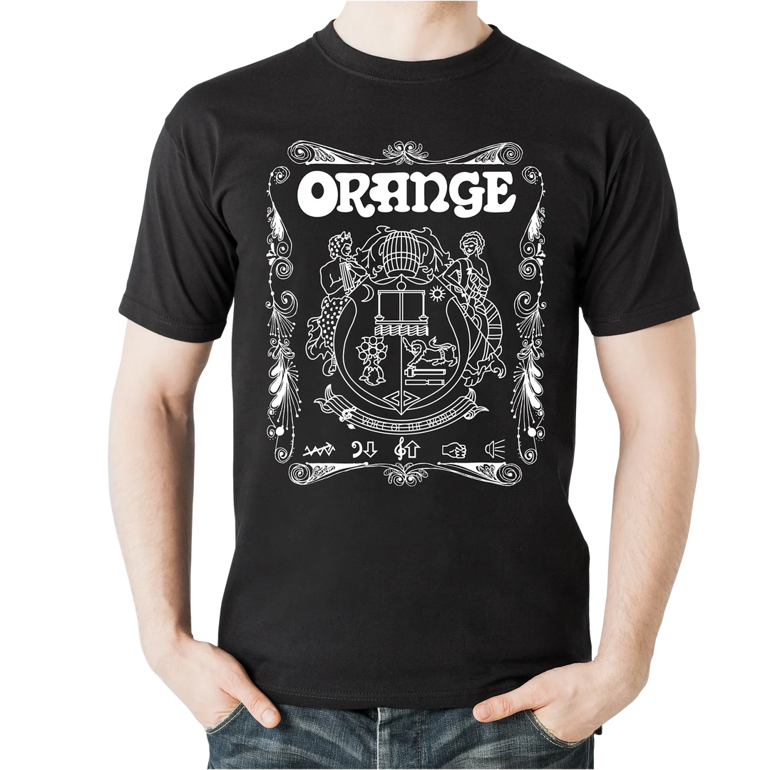 Orange Orange Crest T-Shirt  (Black)