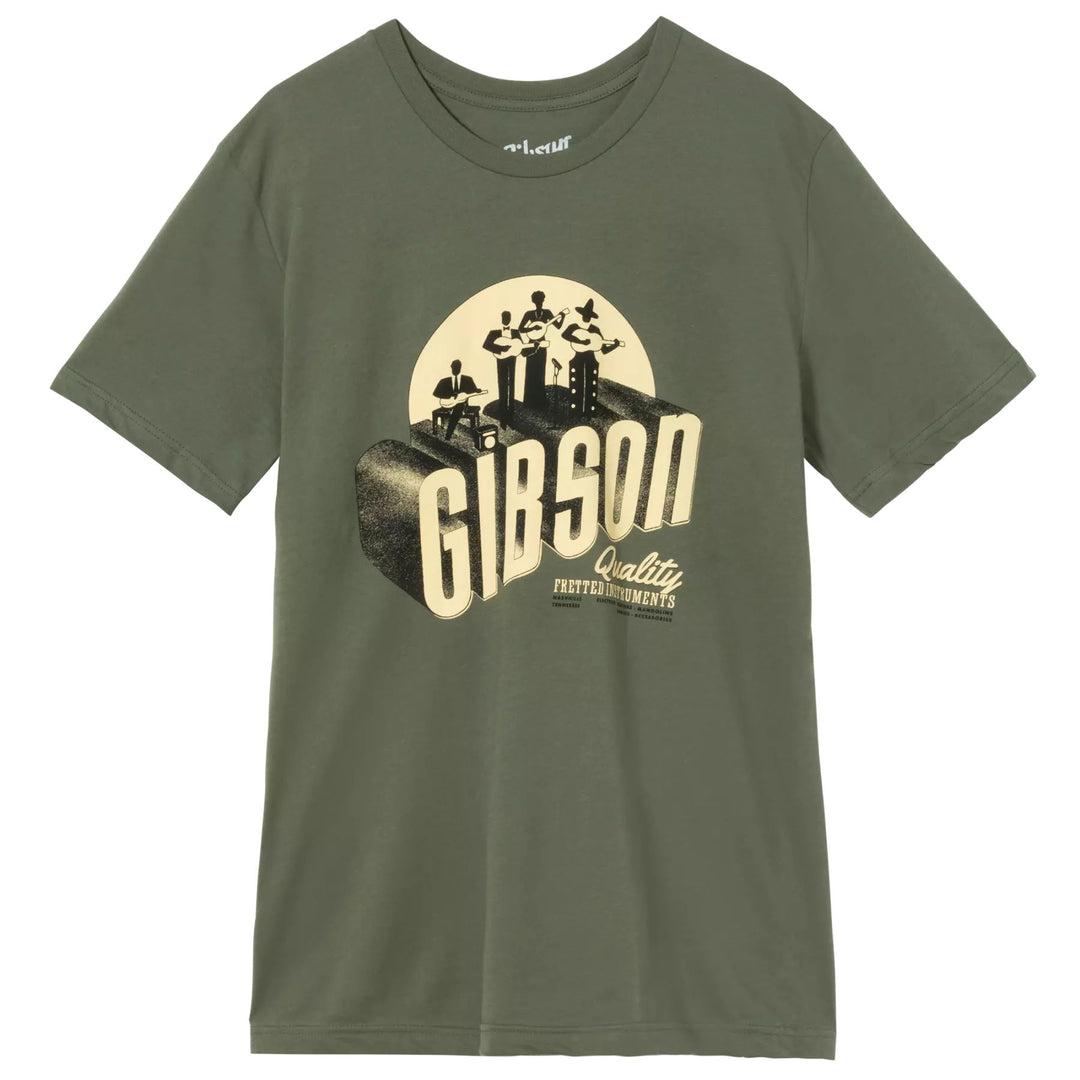 Gibson GTS-BAND-GRN The Band Tee (Army Green) - XL