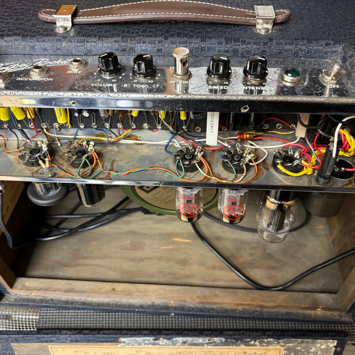 VINTAGE 1959 - Ampeg R12 Rocket 15 Watt Tube Combo w/ Fresh Tubes & Caps + Celestion G12M - 12"Greenback - USED