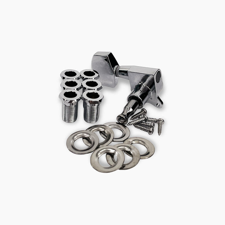 Allparts TK-7114-010 True Tune Mid Size Tuners, 3x3, Chrome