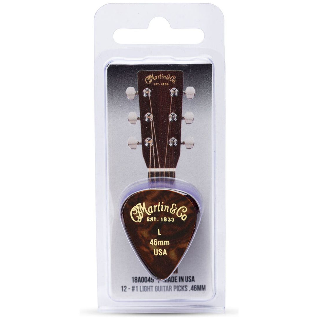 Martin Guitars 351 Shape Celluloid Picks (12 Pack) - Light