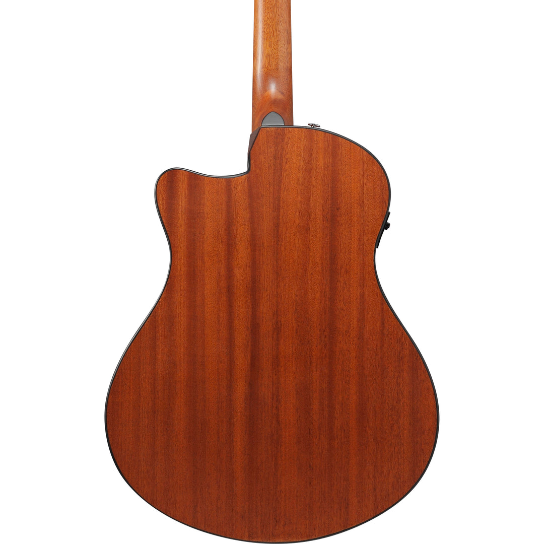 Ibanez AAM50CECRO Acoustic/Electric Guitar - Coral Red Burst Open Pore Top, Natural Open Pore Back and Sides