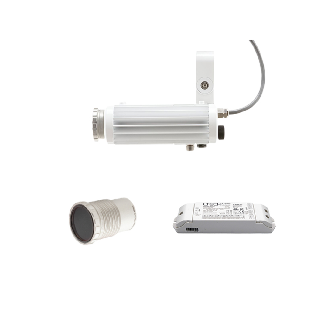 Rosco Image Spot Mini Bundle includes Lens Driver and 5500K White Gobo Projector