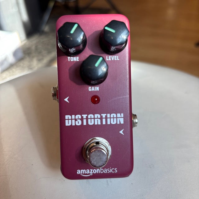 Amazon Basics - Red MINI Distortion Pedal w/ True Bypass - USED
