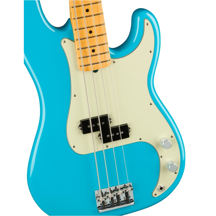 Fender American Professional II Precision Bass (Miami Blue) Electric Bass Guitar