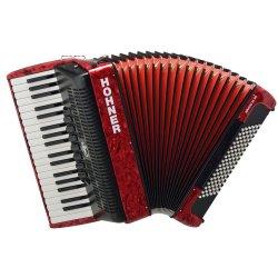 Hohner BR96R-N Bravo III 96 Pearl - Red